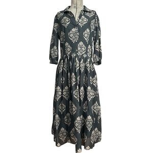 BANANA REPUBLIC COTTON SILK RETRO INSPIRED SHIRT DRESS SIZE 6